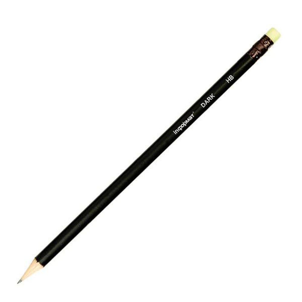 Заточенный круглый чернографитный карандаш INFORMAT карандаш чернографитный красин конструктор т h круглый заточен с ластиком