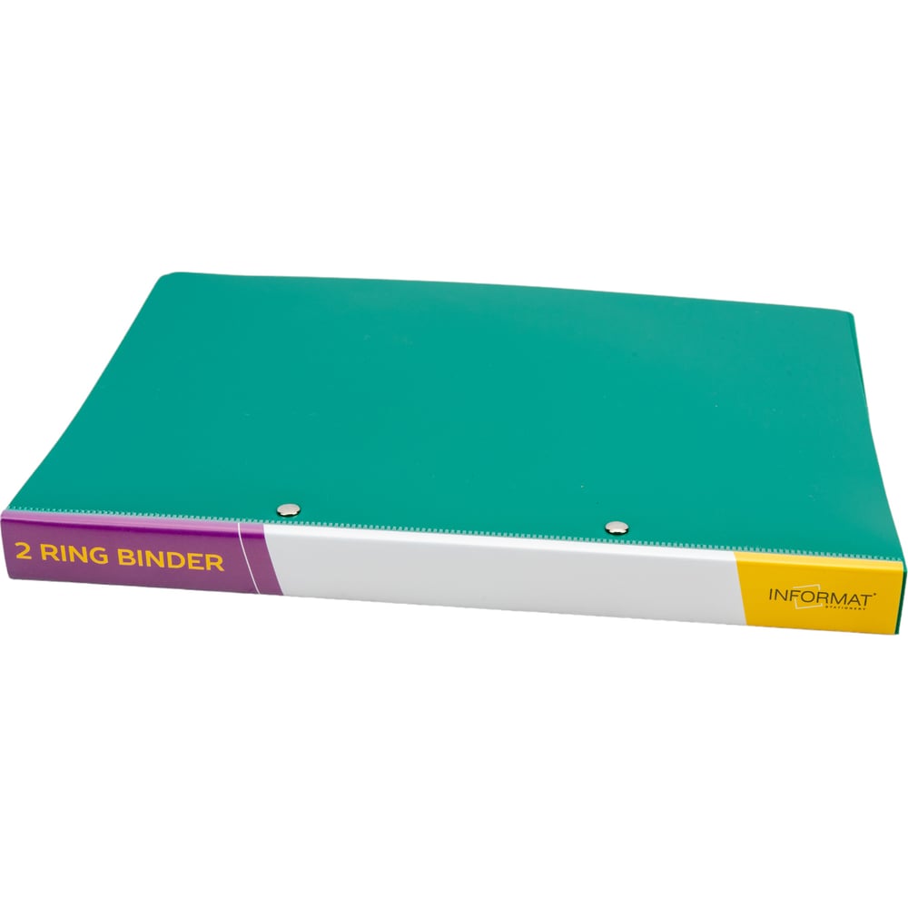 Изображение товара Папка с кольцами INFORMAT А4 2 кольца 700 мкм зеленый пластик NP5075G