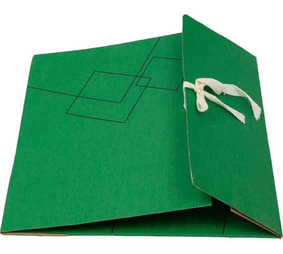 Изображение товара Разобранный архивный короб INFORMAT 260х320х75 мм А4 зеленый микрогофрокартон RB91-75G