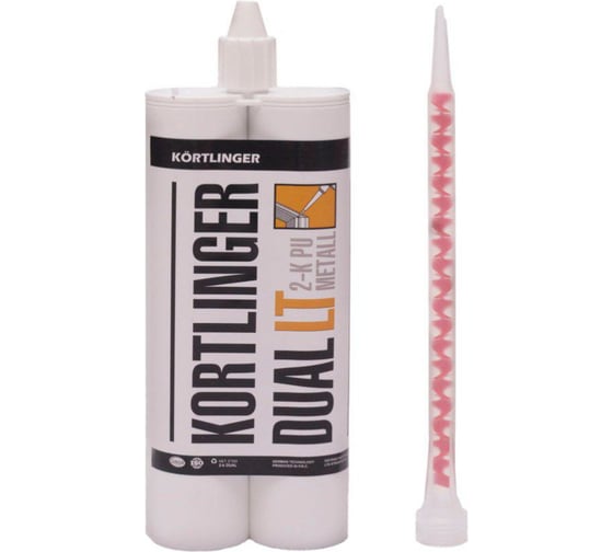 Изображение товара Двухкомпонентный полиуретановый клей для металла Kortlinger DUAL LT 2x300 бежевый 223189005