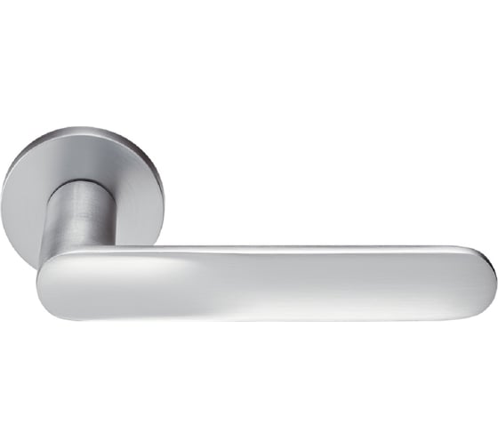 Изображение товара Ручка дверная MORELLI MH-59-R6 SC, GARAK на круглой розетке 6 мм, цвет - матовый хром 9015185