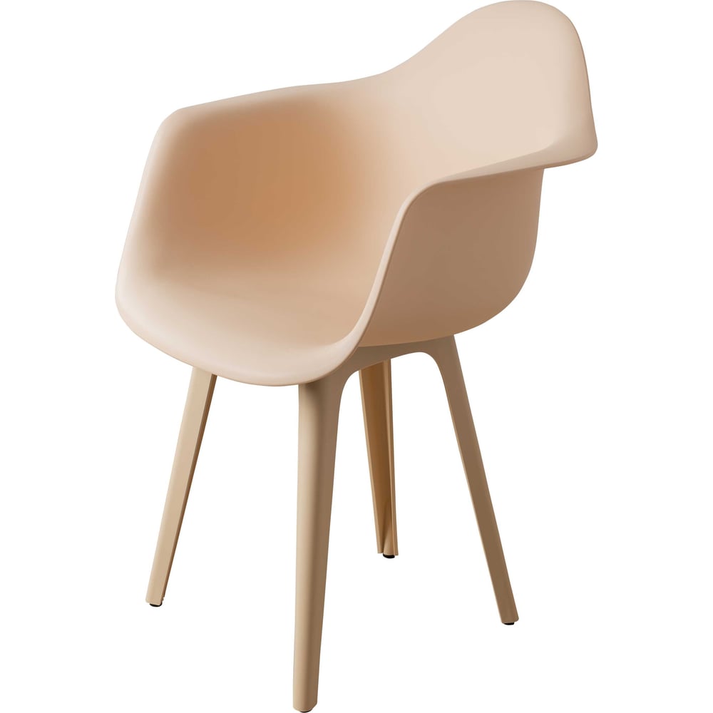 Изображение товара Стул-кресло из пластика DERSTUHL Plast Beige Eames стиль лофт