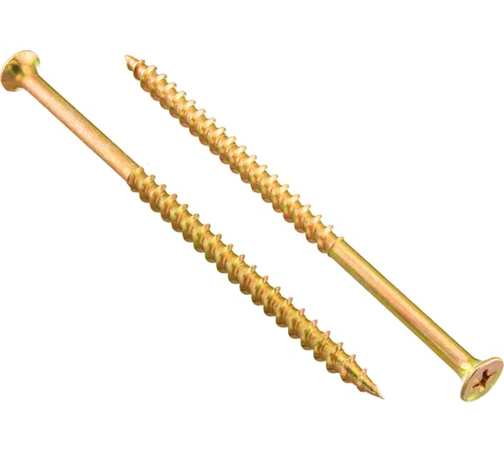 Изображение товара Саморезы по дереву BOWT желтые 4,8х102 100 шт Z02266