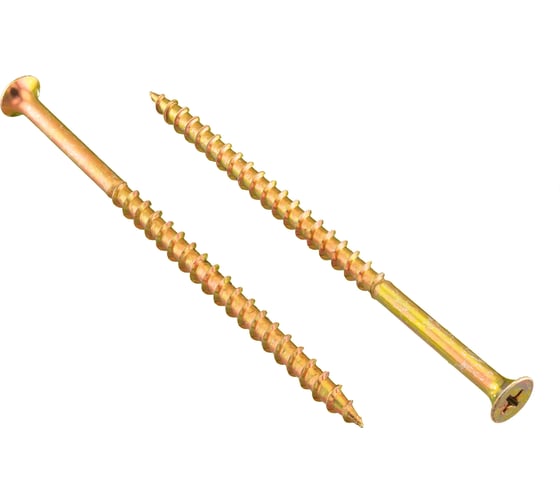 Изображение товара Саморезы по дереву BOWT желтые 4,8х95 200 шт Z02263