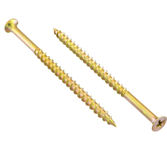 Изображение товара Саморезы по дереву BOWT желтые 4,8х90 50 шт Z02257
