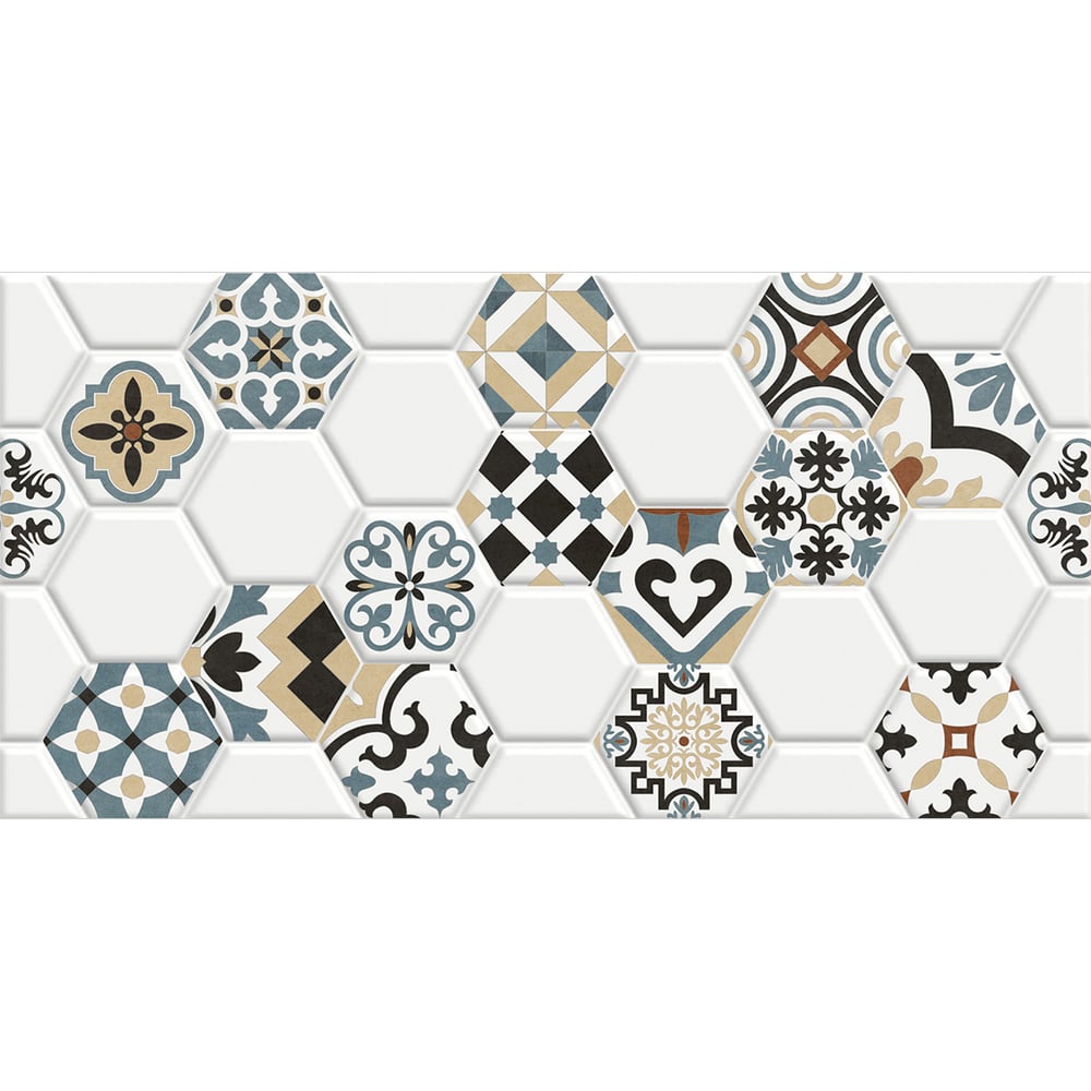 Изображение товара Настенная керамическая плитка New Trend Edelweiss Pattern 300x600x9 мультицвет