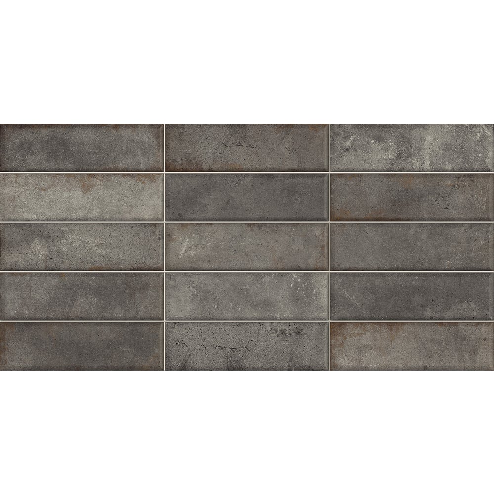Изображение товара Плитка настенная New Trend Elbrus Brick Graphite 300x600x9 для стен интерьера