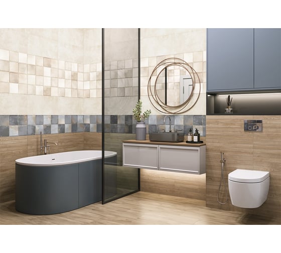 Изображение товара Плитка настенная Супериор Латте / Superior Latte NewTrend 300x600x9, 1,8м2, бежевый WT36SPO11