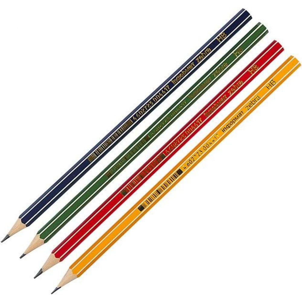 Заточенный шестигранный чернографитный карандаш INFORMAT карандаш чернографитный красин кремль т h шестигранный заточен корпус синий