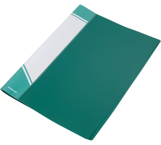 Изображение товара Папка INFORMAT с файлами А4 10 файлов зеленый пластик 500 мкм карман NP0142-10G