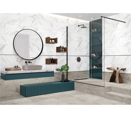 Изображение товара Плитка настенная New Trend Intensity Dark 300x600x9, 1,8 м2, коричневый WT36ITS18