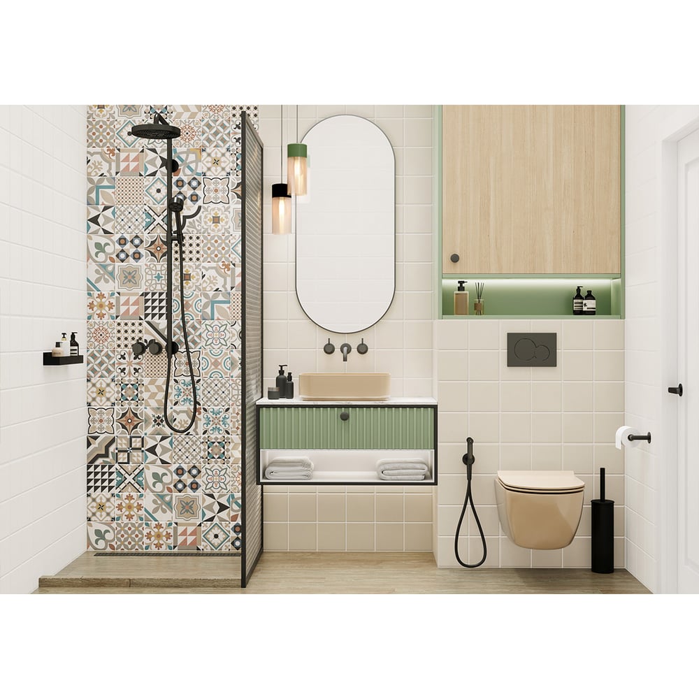 Изображение товара Настенная керамическая плитка New Trend Design Art Ivory 300x600 мм