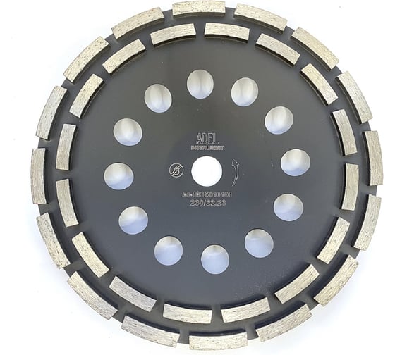 Изображение товара Чашка алмазная двухрядная Adel Instrument Ø230x22,2 мм AI-1805010101