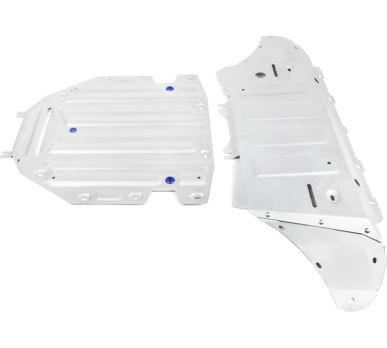 Изображение товара Защита картера и КПП Rival для Audi Q8 2018-н.в., штампованная, алюминий 3 мм, с крепежом, 2 части, K333.0330.1