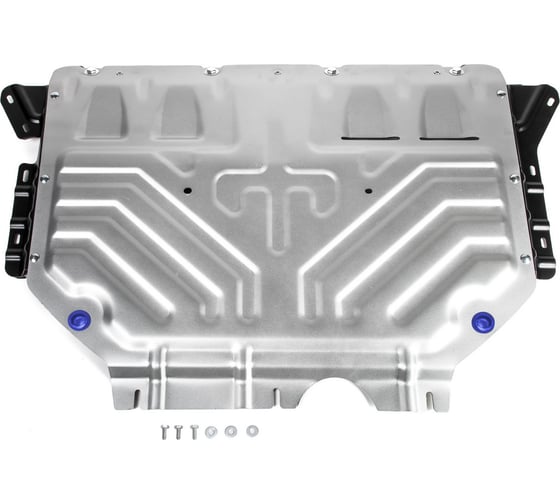 Изображение товара Защита картера и КПП Rival для Audi Q3 II FWD 2018-н.в., штампованная, алюминий 3 мм, с крепежом, 333.0353.1