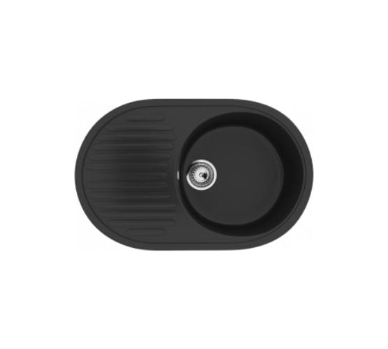 Изображение товара Кухонная мойка ULGRAN U-107 цвет: ультра-черный U-107-344