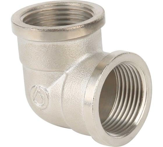 Изображение товара Угольник Gappo 90 гр, ВР-ВР, никелированный, 1/2" G2206.04