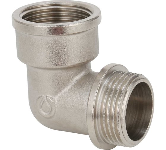 Изображение товара Угольник 90 ВР-НР, никелированный Gappo 3/4" (уп. из 10 шт.) G2207.05