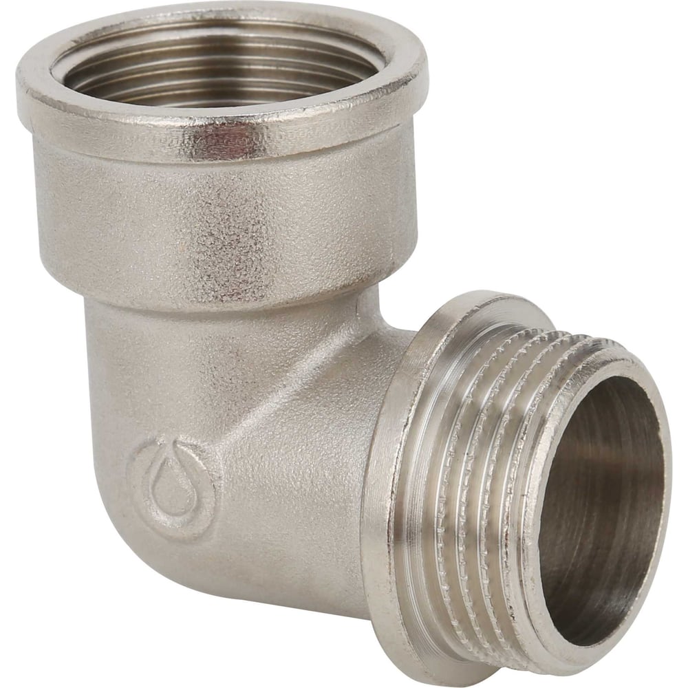 Изображение товара Угольник Gappo 90 гр ВР-НР никелированный 1" G2207.06 для водопровода