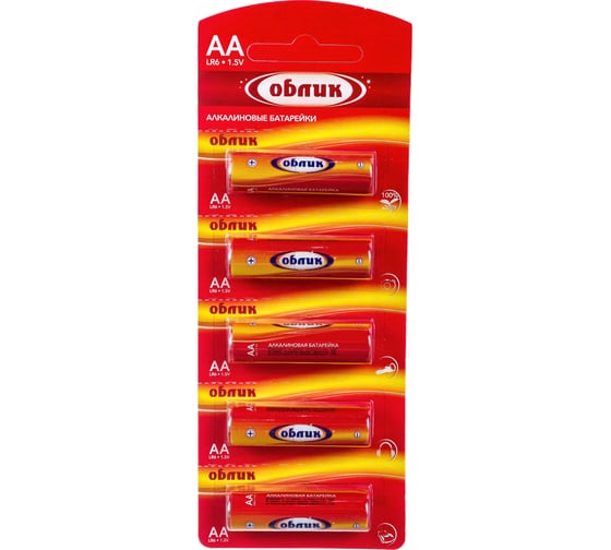 Изображение товара Батарейка Облик LR6 Блистер-5 7419