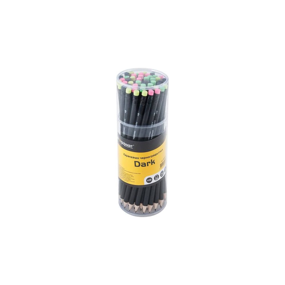 Чернографитный карандаш INFORMAT карандаш чернографитный devente pastel нв 2 мм трехгранный заточенный микс