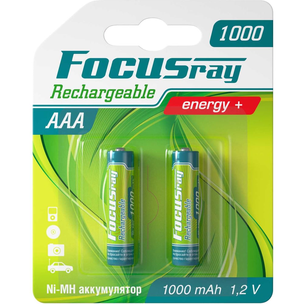 Изображение товара Аккумулятор Focusray 1000 мАч AAA Ni-Mh для устройств