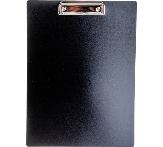 Изображение товара Вертикальный планшет INFORMAT А4 пластик двусторонний PVC черный с зажимом NM3012