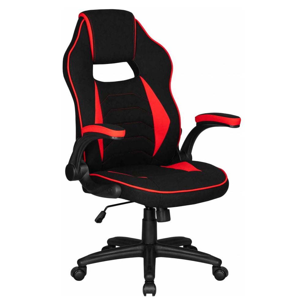 Изображение товара Игровое кресло DOBRIN RICK черно-красное регулируемое с механизмом качания