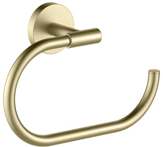Изображение товара Полотенцедержатель AQUATEK AQ4221BG ОБЕРОН, овальный, шлиф. золото 00000139880