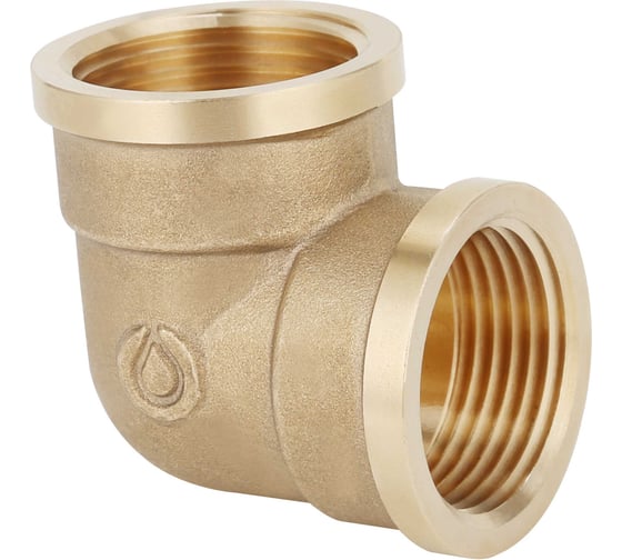 Изображение товара Угольник 90 ВР-ВР латунный Gappo 1/2" (уп. из 10 шт.) G1206.04