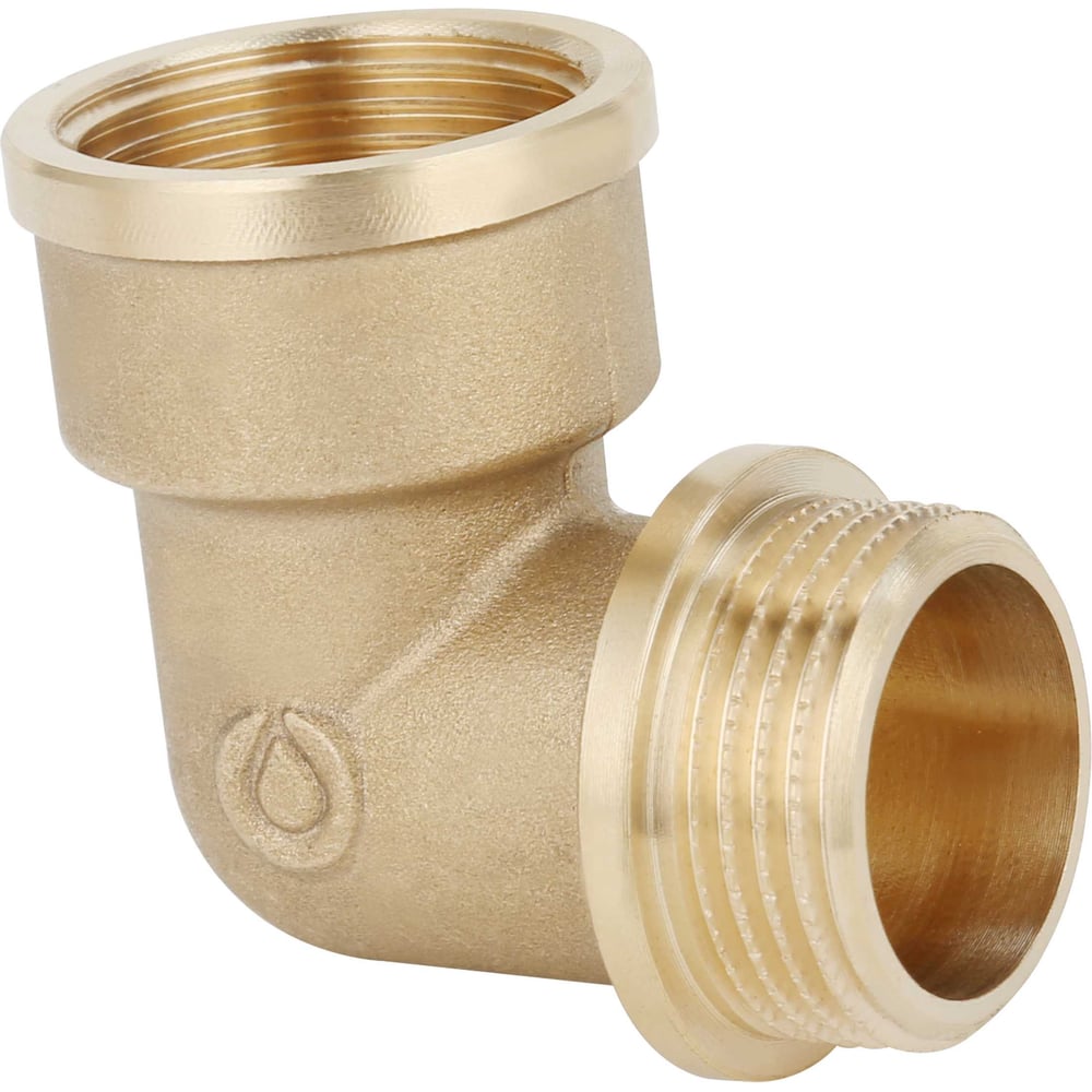 Изображение товара Угольник латунный Gappo 90 гр ВР-НР 2 дюйма 2F-2M без покрытия