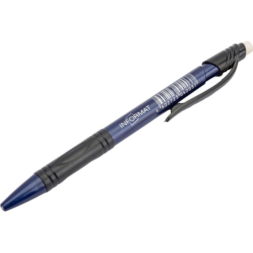 Изображение товара Механический карандаш INFORMAT OPTIMUM 0,5 НВ с ластиком синий