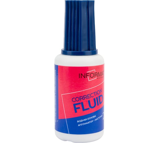 Изображение товара Корректирующая жидкость INFORMAT кисточка 20 мл водная CF-20