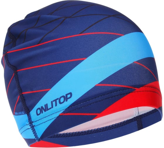 Изображение товара Шапочка для плавания ONLITOP Полосы, унисекс 5089120