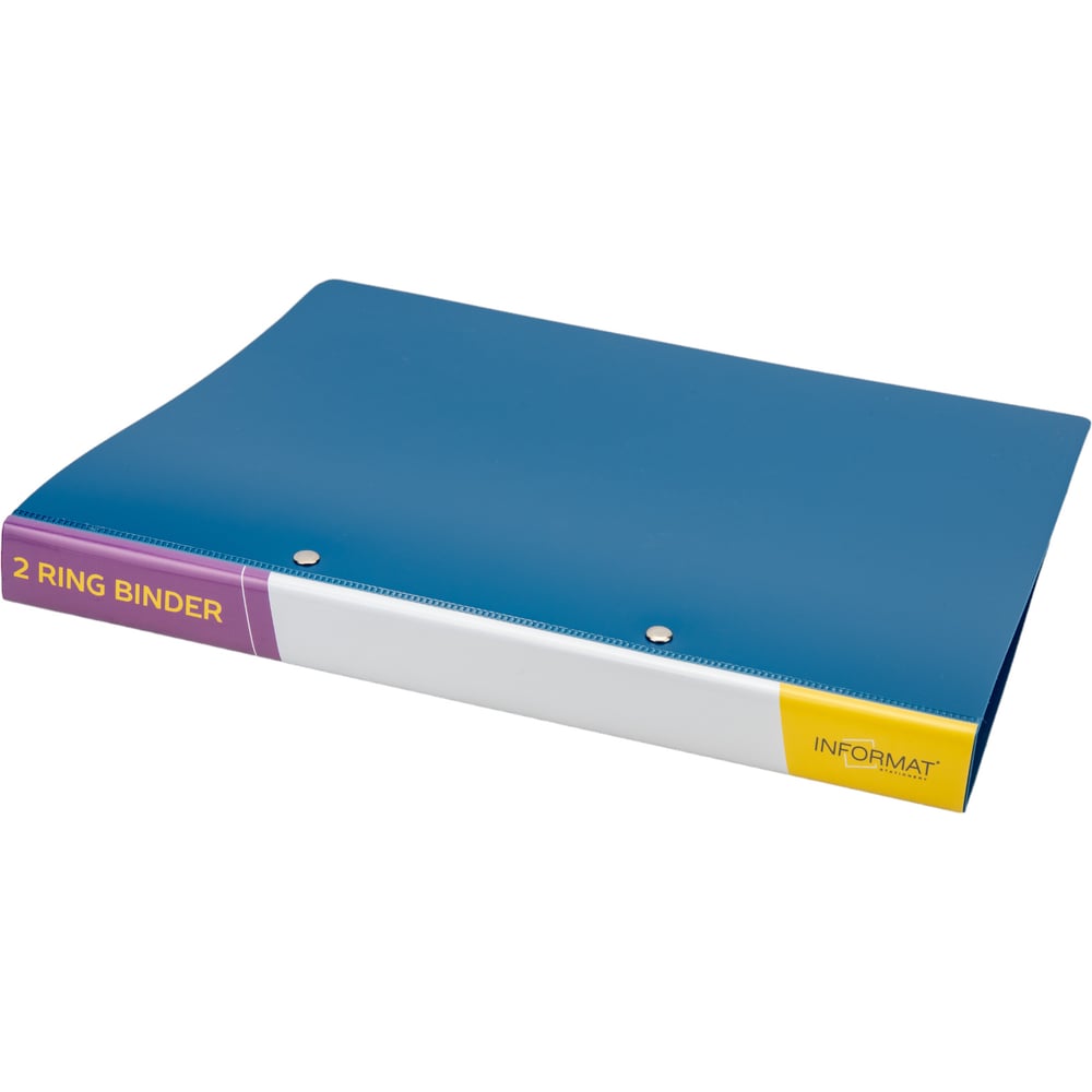 Изображение товара Папка с кольцами INFORMAT А4 2 кольца 700 мкм синий NP5075B