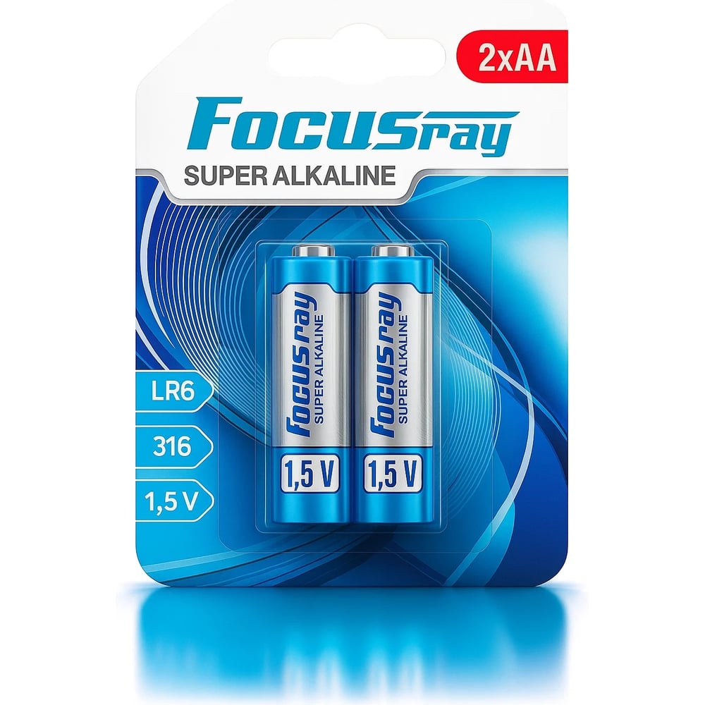 Изображение товара Батарейки Focusray Super ALKALINE LR6 BL2 629134