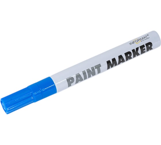 Изображение товара Маркер-краска INFORMAT PAINT PROFESSIONAL 4 мм синий круглый нитро-основа KRR04Bl*