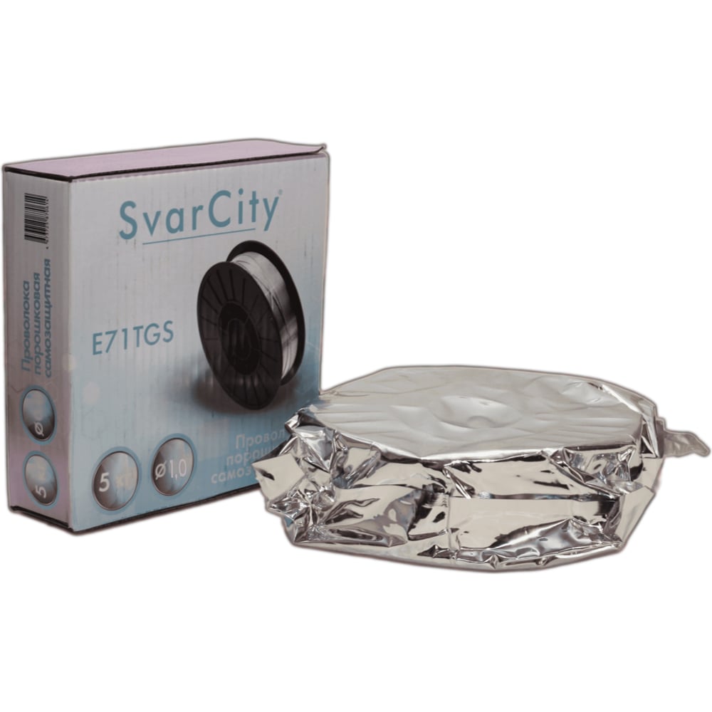 Изображение товара Сварочная проволока порошковая SvarCity E71T-GS 1мм 5кг сварочная проволока без газа E71T-GS/1/5кг