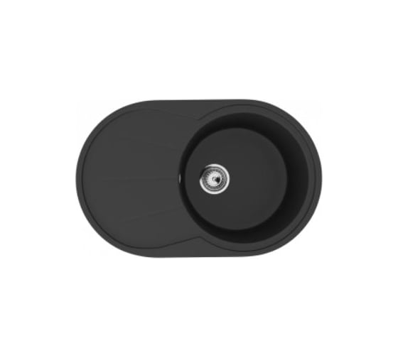Изображение товара Кухонная мойка ULGRAN U-503 цвет: ультра-черный U-503-344
