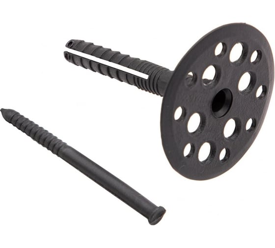 Изображение товара Дюбель-гриб для теплоизоляции Интехпласт 10*100 (с пластиковым гвоздем) 100 шт 789452635894