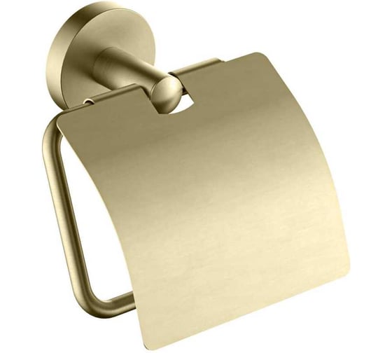 Изображение товара Бумагодержатель с крышкой AQUATEK AQ4209BG ОБЕРОН, шлиф. золото 00000139877