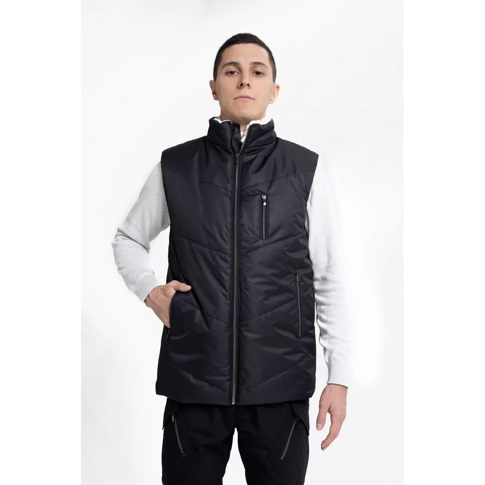 Изображение товара Мужской утепленный жилет Уралспецзащита черный 68-70