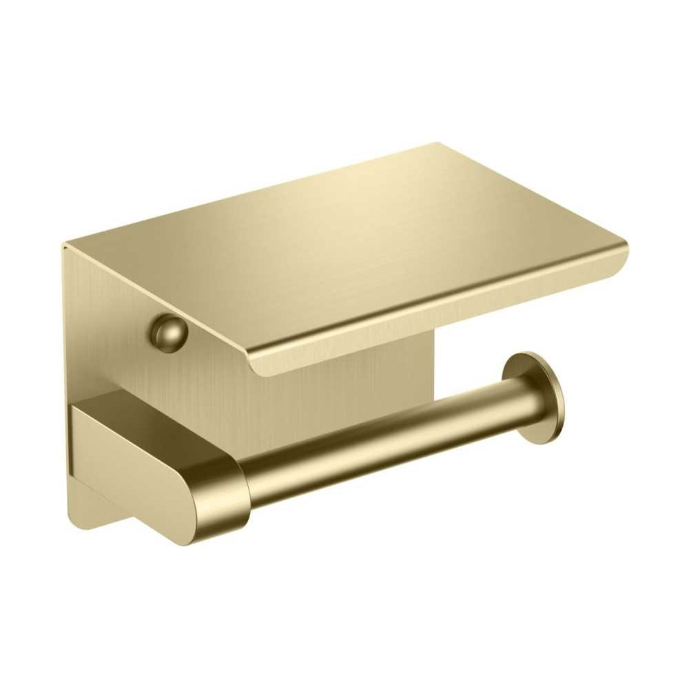 Изображение товара Бумагодержатель с полкой AQUATEK AQ4939BG из латуни в стиле Европа