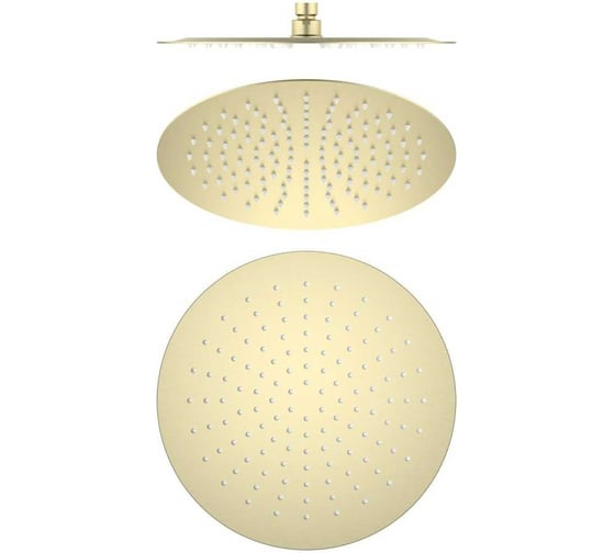 Изображение товара Круглый верхний душ AQUATEK AQ2075BG 300*2 мм, шлиф. золото 00000139833