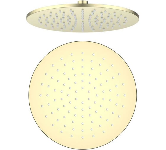 Изображение товара Круглый верхний душ AQUATEK AQ2077BG 250*7 мм, шлиф. золото 00000139834