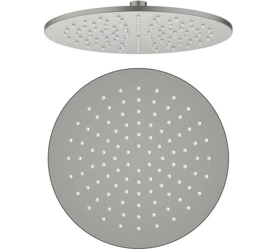 Изображение товара Круглый верхний душ AQUATEK AQ2077BGM 250*7 мм, шлиф. черный хром 00000139727