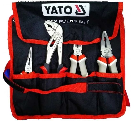 Изображение товара Набор шарнирногубцевого инструмента YATO 4 предмета YT-39619 369539619 092 1