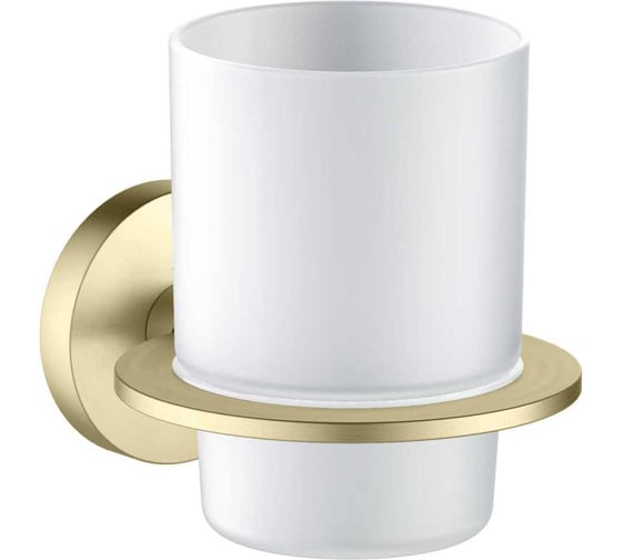 Изображение товара Стакан с держателем AQUATEK AQ4204BG ОБЕРОН, шлиф. золото 00000139875