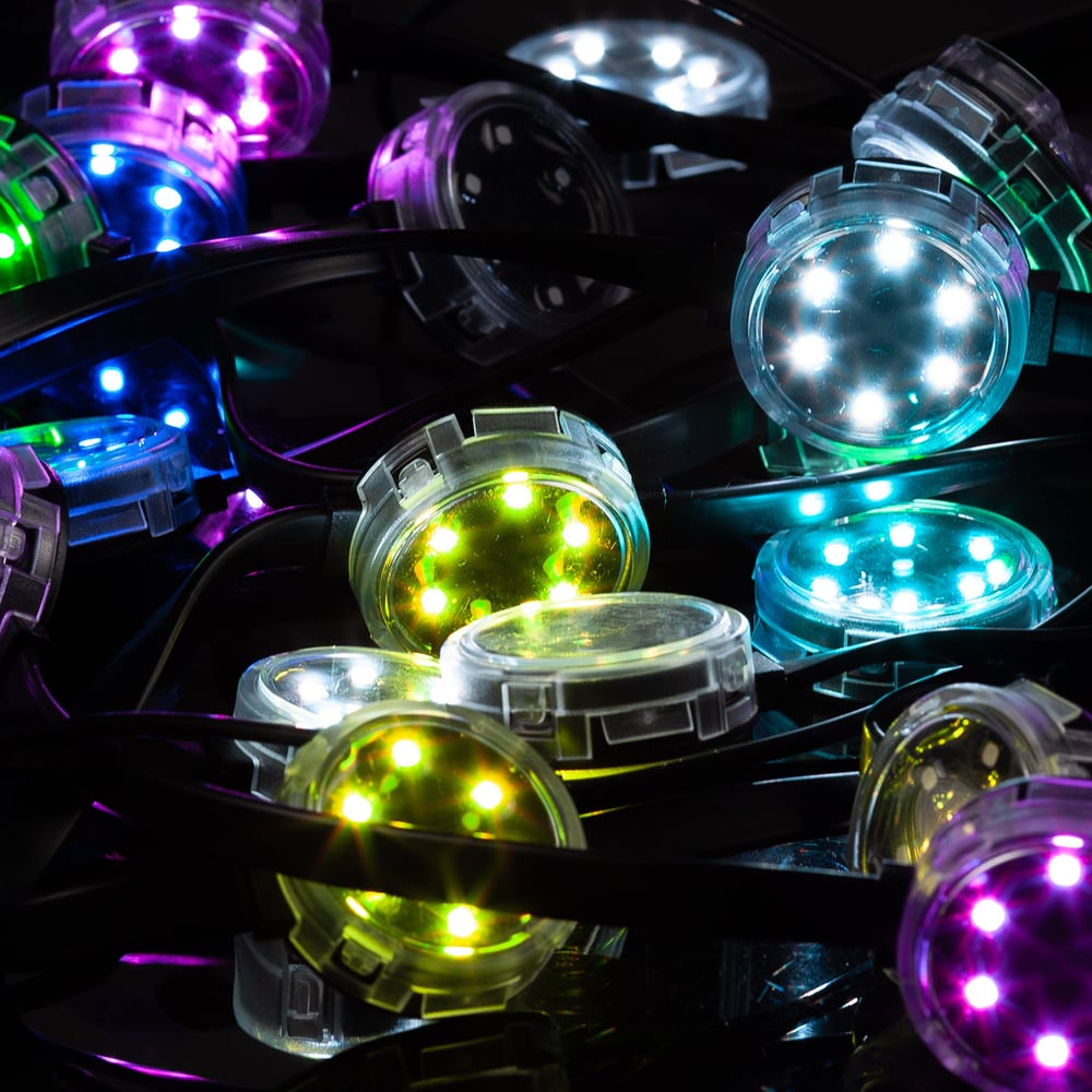 Изображение товара Модуль светодиодный управляемый MAKSBRIGHT RGB DMX 24В IP66 42 мм