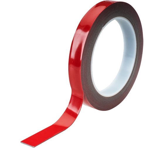 Изображение товара Двусторонняя монтажная клейкая лента AURA акрил, серая, 0,8мм x15мм, в мотке 5 м ZTC-A115G